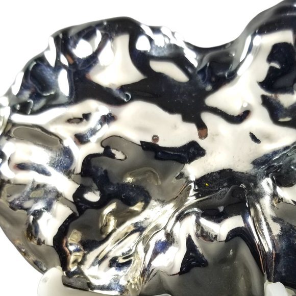 Charmant Brutalist Women's Belt Buckle Polished Lucky Silver Nugget 80s Design - Picture 6 of 6